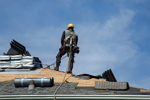 Professional Gutter Installation technician working in New Vienna, OH